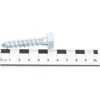 Шуруп с шестигранной головкой Качественный КРЕПЕЖ 10х50, 45 шт. 0500569 КЧ