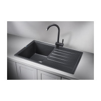 Мойка для кухни из кварца GRANULA ST- 7602, ЧЁРНЫЙ