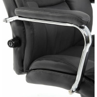 Компьютерное офисное кресло руководителя BRABIX PREMIUM Phaeton EX-502, натуральная кожа, хром 530882