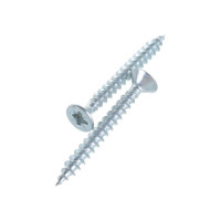 Потайной универсальный шуруп Метизный двор 4,0x35, белый, 20 шт. 4690441019042