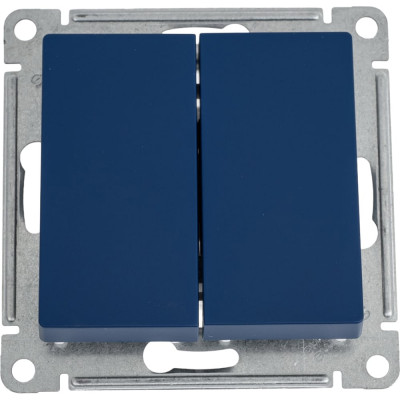 2-клавишный переключатель Systeme Electric Atlasdesign аквамарин сх.6, 10ах ATN001165