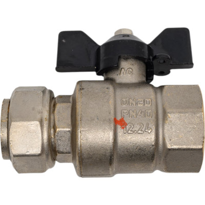 Кран шаровой LD PRIDE 3/4'' вн/накидная гайка бабочка 552257