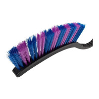 Зимняя щетка со скребком 55 см сине-сиреневая щетина KRAFT KT 830060