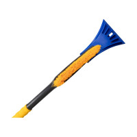 Зимняя щетка со скребком 55 см желтая щетина KRAFT KT 830063