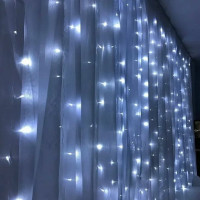 Гирлянда FERON Штора 230V 204 LED 5000K, эффект стробов, IP44, шнур 3м, CL19 32332
