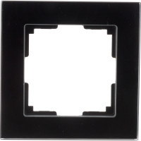 Рамка Smartbuy 1-местная стекло черная Нептун SBE-05b-Glass-FR-1