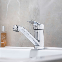 Смеситель для кухни РМС с коротким поворотным изливом SL86-004FBS-15