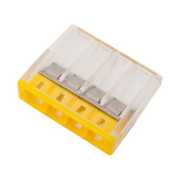 Компактная клемма СМК ЭРА NO-224-42 с пастой серии 244, 4 отверстия, 0,5-2,5 мм2 Б0043960