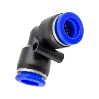 Фитинг угловой для пластиковых трубок (10 мм) ROCKFORCE RF-SPV10(2340)