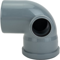 Канализационный переходной универсальный тройник АТЛАС ПЛАСТ 90 градусов DN 110х50 левый SPCTVL110050