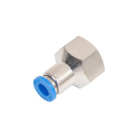 Фитинг цанговый прямой с внутренней резьбой 3/8F для трубки диаметром 6 мм SHPI PCF 06-R03