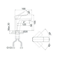 Смеситель для раковины D&K DA1432116