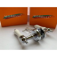 Дверная ручка MORELLI цвет-хром/белый MH-42-CLASSIC PC/W 9011399