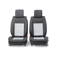 Каркас накидки на переднее сиденье CarPerformance 2 шт., алькантара CUS-2062 BK/GY