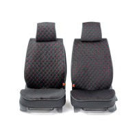 Каркас накидки на переднее сиденье CarPerformance 2 шт., алькантара CUS-2012 BK/RD