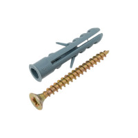 Набор для крепления плинтусов крепежная техника 6x30 дюбель с усами 20 шт. 83002