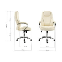 Компьютерное кресло Woodville herd cream 1866