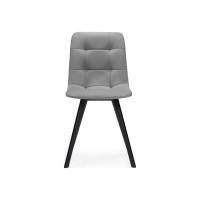 Стул на металлокаркасе Woodville чилли светло-серый/черный 489722