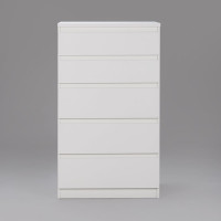 Комод Гуд ЛАКК КАСТОР 5 ящиков, 65x39x111 см, белый 2.03.02.070.1