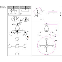 Люстра на штанге Ambrella Light TRADITIONAL TR303291
