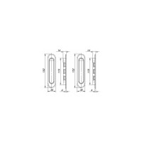 Ручка для раздвижных дверей PUNTO SH.SL152.010 (Soft LINE SL-010) BL черный 43505