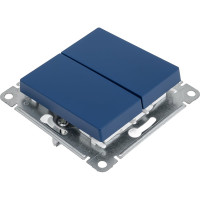 2-клавишный переключатель Systeme Electric Atlasdesign аквамарин сх.6, 10ах ATN001165