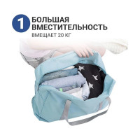 Складная сумка ZDK Homium Travel Comfort, голубая, foldingbagLblue