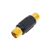 Переходник RCA гнездо - RCA гнездо Pro Legend 32мм пластик "позолоченный", 0 PL2359