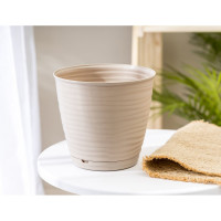 Горшок для цветов Idiland Saffron D 177 мм, 2.6 л, с поддоном, бежевый 221610227/01