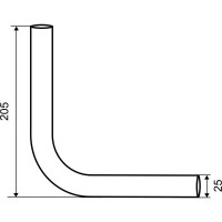 Соединительный уголок Palladium для трубы 25x1,0 мм JF-32 BH CP 115830