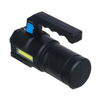 Фонарь прожектор Ермак 4 LED + COB, 4 режима, 2000мАч, USB кабель, пластик 223-074