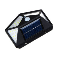 Уличный настенный фонарь Ермак на солнечной батарее, 100 LED, 1200мАч, 13,3x10x5см 225-036