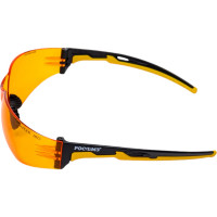 Защитные открытые очки с мягким носоупором РОСОМЗ о15 hammer active strong glass светло-оранжевые 11550-5