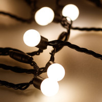 Светодиодная гирлянда Ardecoled ARD-BALL-CLASSIC-D17.5-10000-BLACK-100LED WARM 025584