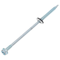 Кровельный саморез Kenner цинк, с шайбой EPDM, 6,3x150, 50 шт. ск63150ф