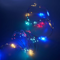 Гирлянда на елку FERON CL53 200 LED мульти, 10 веток 20 лампочек, 2м+1м шнур, IP20 32986