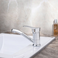 Смеситель для кухни РМС с коротким поворотным изливом SL86-004FBS-15