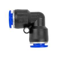 Фитинг угловой для пластиковых трубок (10 мм) ROCKFORCE RF-SPV10(2340)