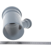 Канализационный переходной тройник АТЛАС ПЛАСТ 45 градусов DN 110х50 SPCT45110050