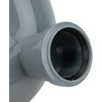 Канализационный переходной универсальный тройник АТЛАС ПЛАСТ 90 градусов DN 110х50 левый SPCTVL110050