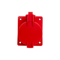 Встраиваемая розетка IEK ССИ-425 32А-6ч/200/346-240/415В 3Р+PЕ+N IP44 MAGNUM PSN42-032-5