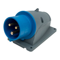 Стационарная вилка IEK ССИ-523 32А-6ч/200-250В 2Р+РЕ IP44 MAGNUM PSN51-032-3