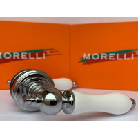 Дверная ручка MORELLI цвет-хром/белый MH-42-CLASSIC PC/W 9011399