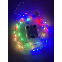 Гирлянда ЭРА ENIN-5NM LED, Нить, 5 м, мультиколор, АА, 100/2500 Б0047959