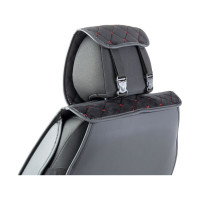 Каркас накидки на переднее сиденье CarPerformance 2 шт., алькантара CUS-2012 BK/RD