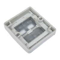 Рамка для двухклавишного выключателя Simon, 2 клавиши S27, IP55, S44 Aqua, серый 4400026-035