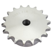 Звездочка со ступицей под расточку ISKRA для цепи 08B-1, z=18, 1/2"x5/16" PS09018