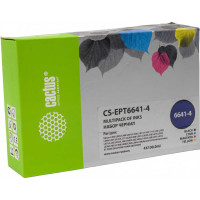 Чернила Cactus t664 многоцветный набор 4x100мл для epson l100/l110/l120/l132/l200/l210/ CS-EPT6641-4 1469397