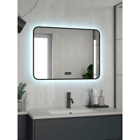Зеркало Reflection shadow с фоновой подсветкой, сенсором, диммером, часами и подогревом 800x600 RF5733SH