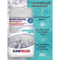 Противогололедный реагент CEMMIX Максимум 20 кг pgrm20